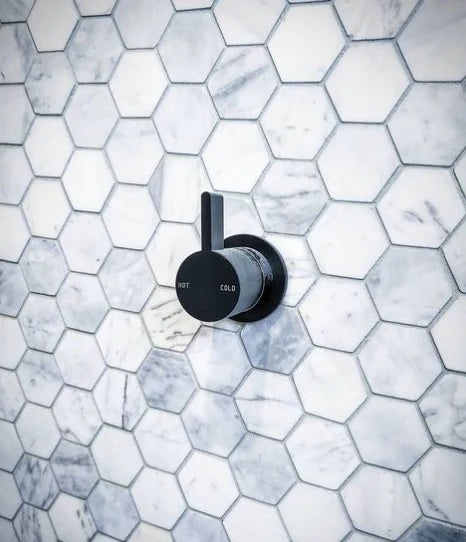 Carrara White Marble Hexagon Mosaic
