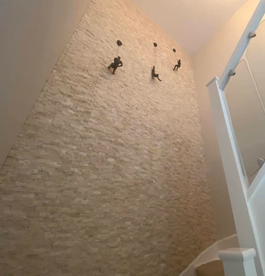 Classic Travertine 2.5 x 5cm Split Face Cladding 30.5 x 30.5cm sheet