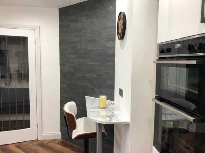 D Black Slate Multi Brick Sheet