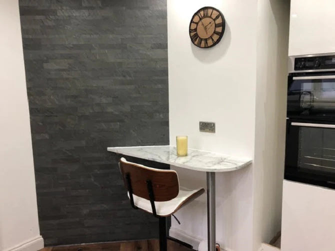 D Black Slate Multi Brick Sheet