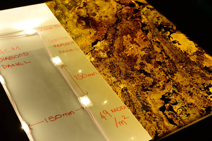 LED System For Back Lighting Translucent Stone Veneer