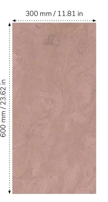 Terra Rossa Slate Self Adhesive 60 x 30cm, Pack Of 6 Thin Sheets