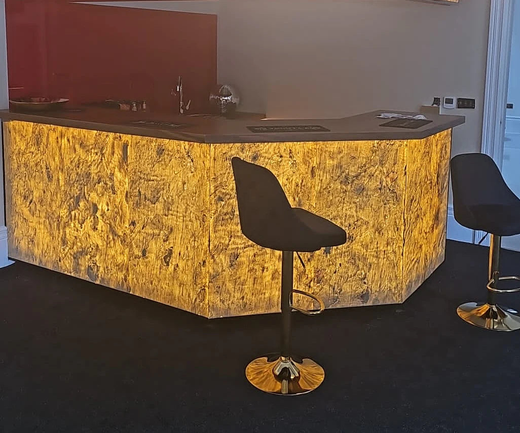 Translucent Caldera Gold Slate Sheet