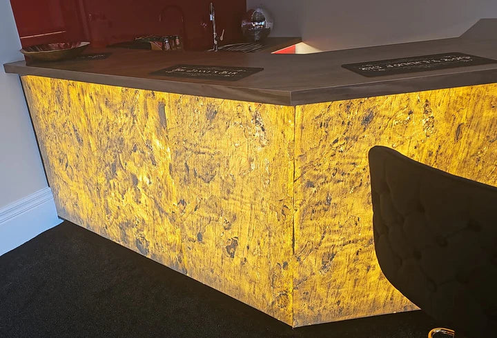 Translucent Caldera Gold Slate Sheet