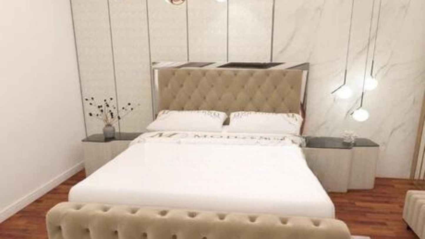 Bespoke Chesterfield Wing Bed