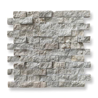 Rustic Travertine 2.5 x 5cm Split Face Cladding 30.5 x 30.5cm Sheet